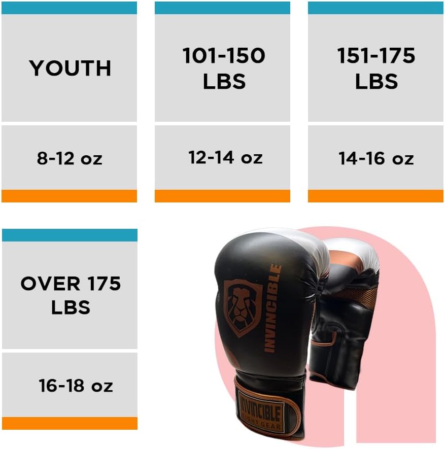 Invincible Fight Gear Standard Toughtek Hook and Loop Training Boxing