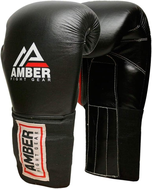 MFG Professional Hook and Loop Leather Training Boxing Gloves MMA